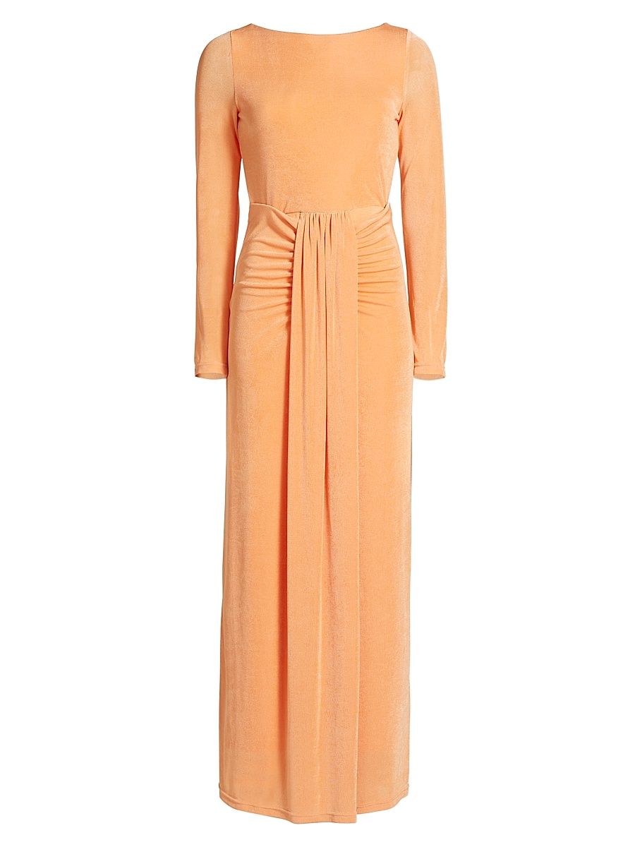 Women's Dakota Velour Maxi Dress - Apricot - Size 10