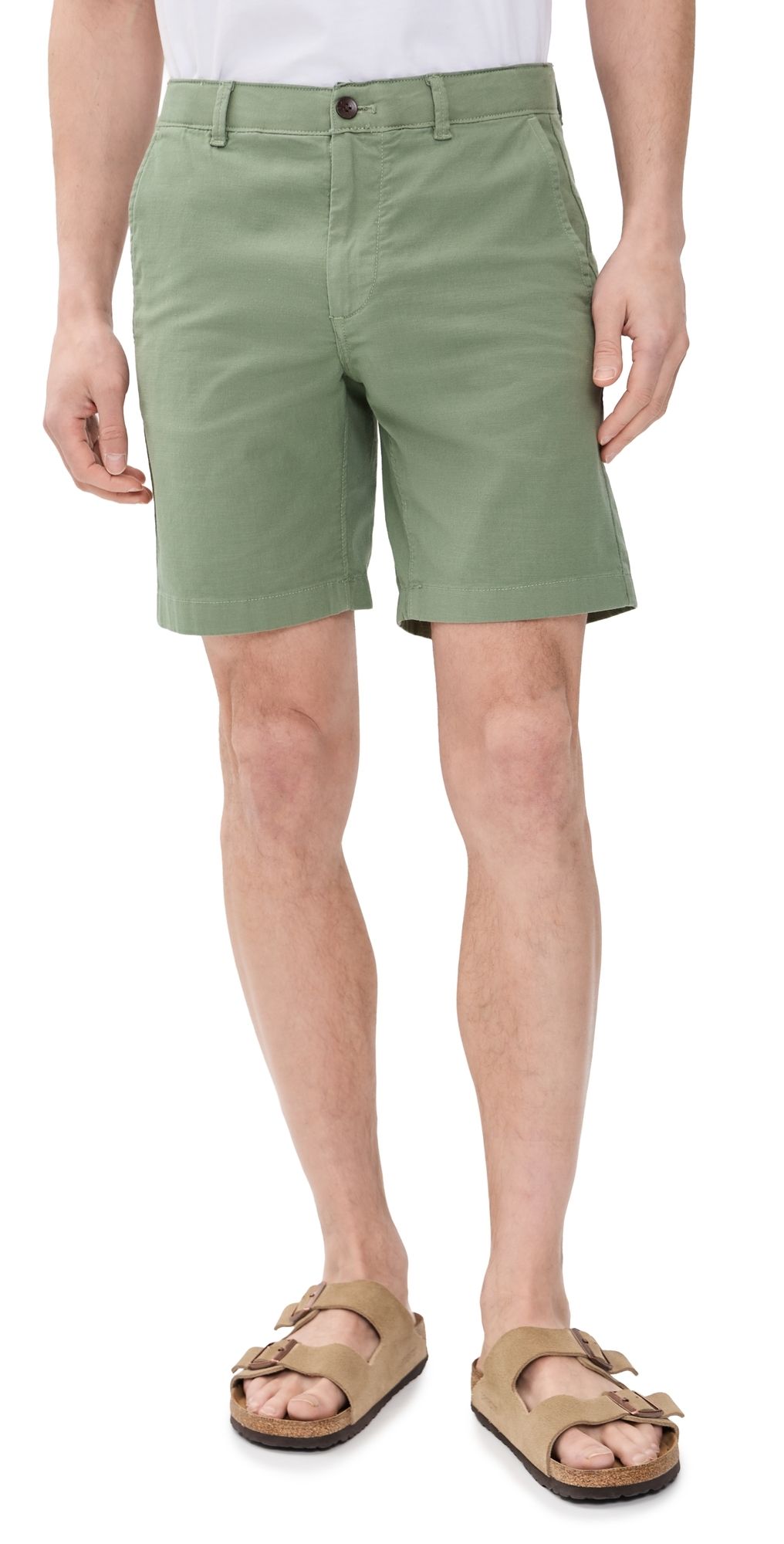 Faherty Essential Chino 8 Shorts Trail Olive 31