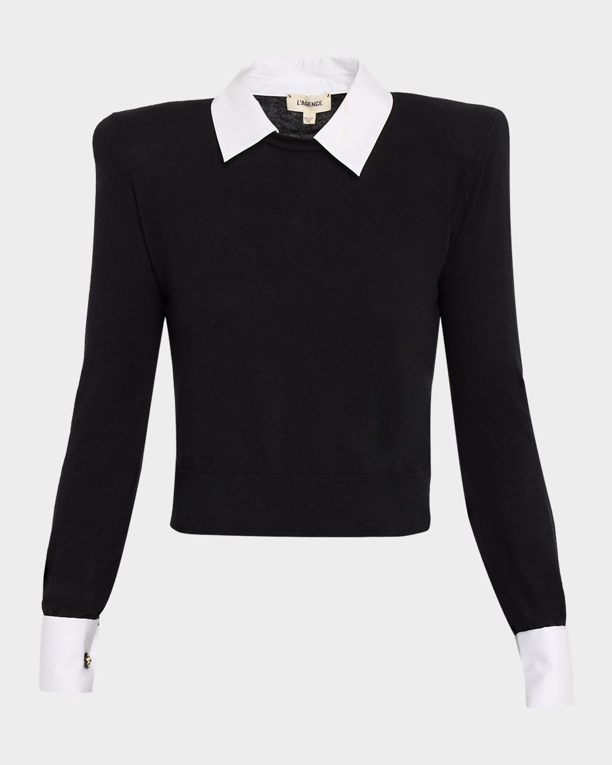 April Poplin Collar Pullover Top