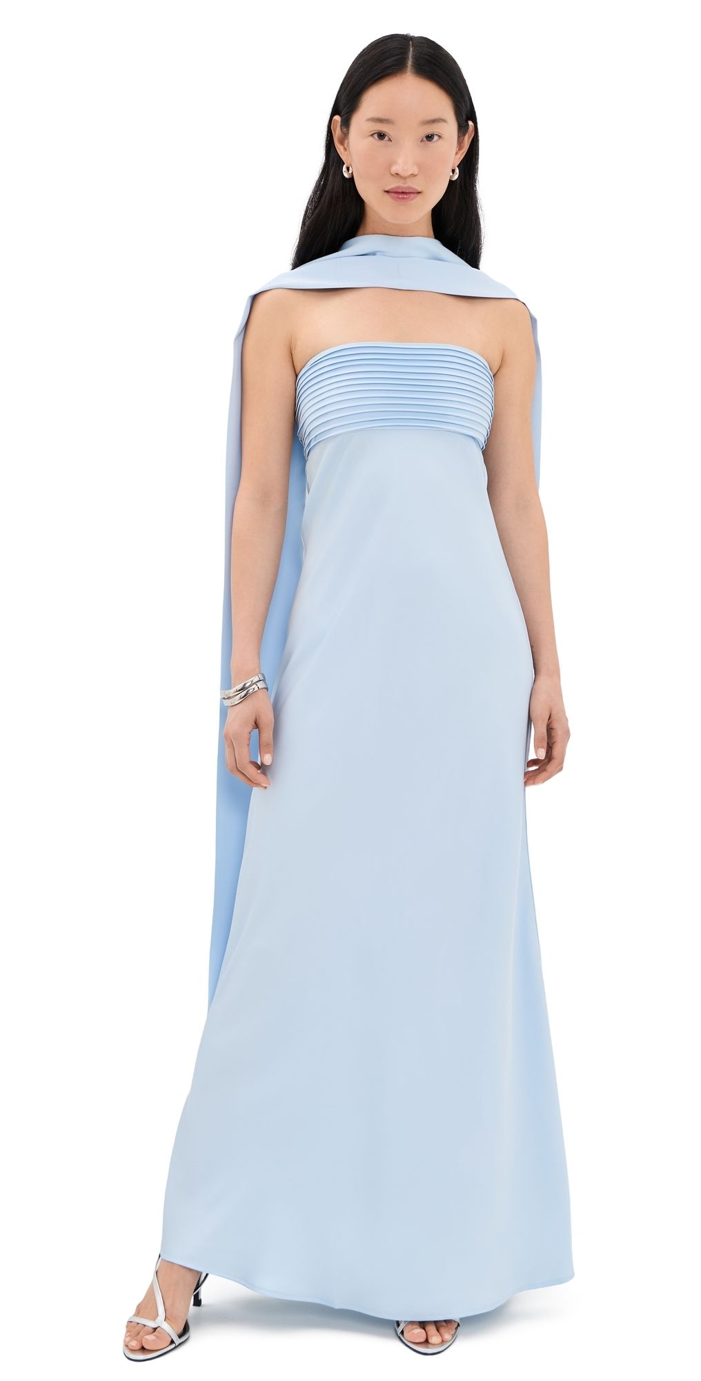 Runaway the Label Elsa Maxi Dress Baby Blue XS