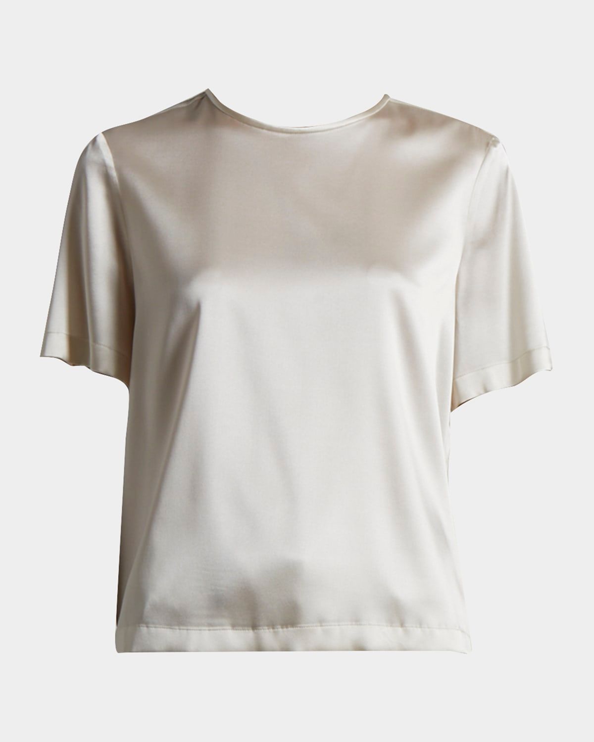 Crewneck Chain-Trim T-Shirt