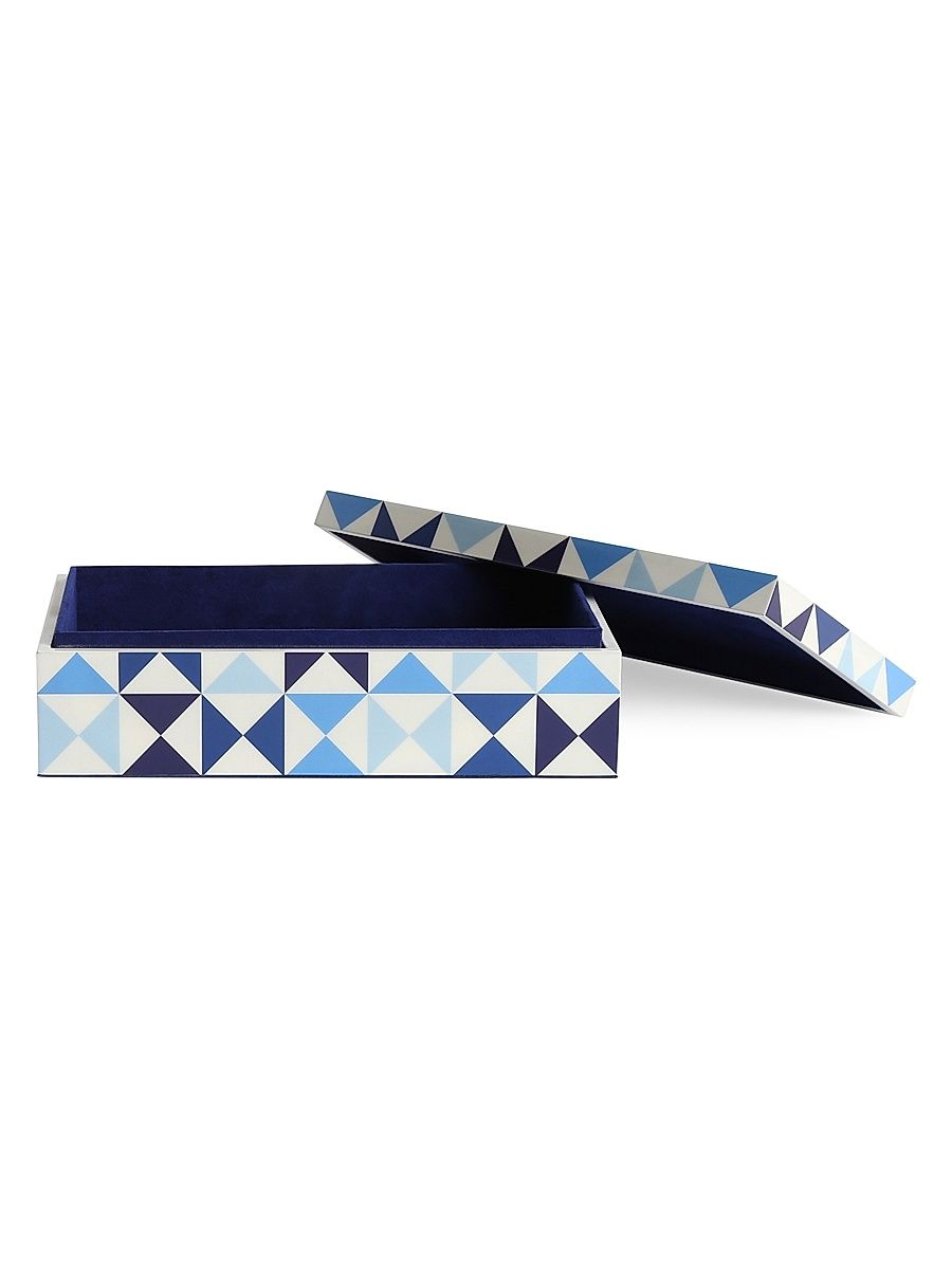 Jonathan Adler Medium Sorrento Box - Blue