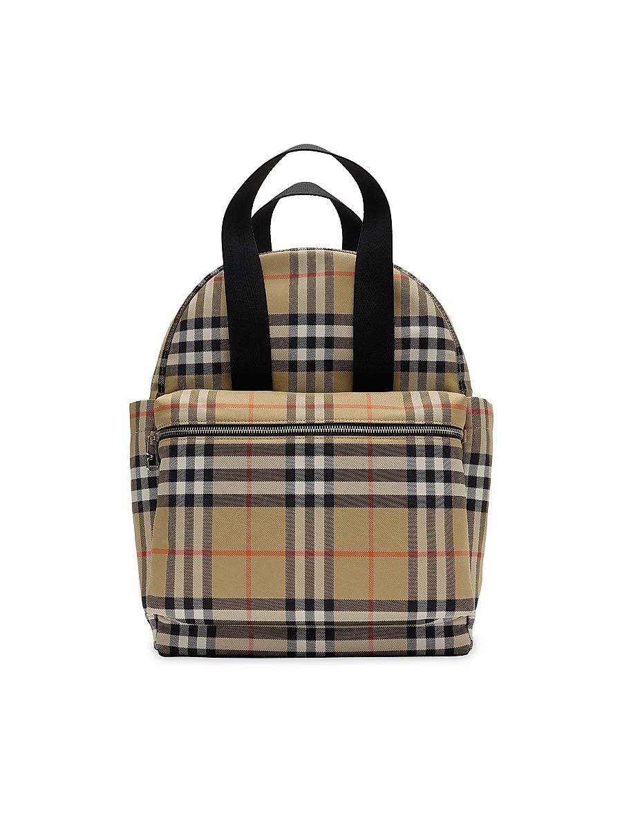 Baby's Check Changing Backpack - Sand Check