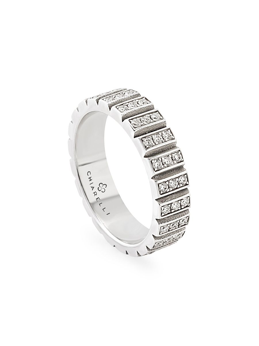 Women's Riflessi 18K White Gold & 0.58 TCW Diamond Ring - White Gold - Size 7