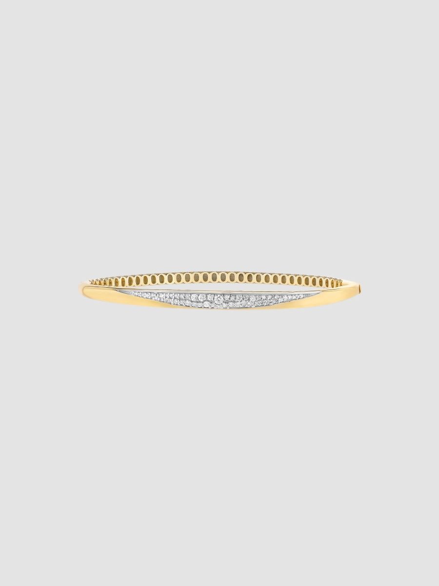 Lana Women's Protofusion 14K Yellow Gold & 0.36 TCW Diamond Hinged Bangle - Yellow Gold - Size 7