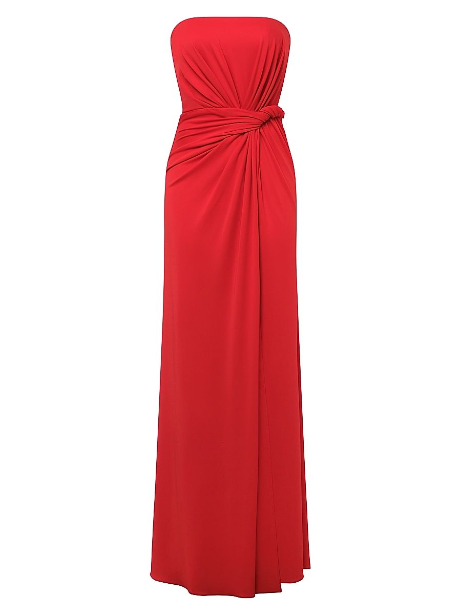 Women's Stella Twisted Strapless Gown - Flame - Size 6