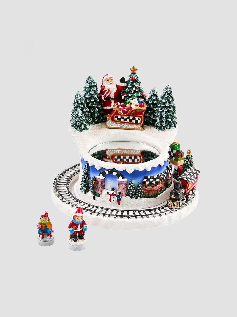 MacKenzie-Childs Musical Ice Skating Winter Scene