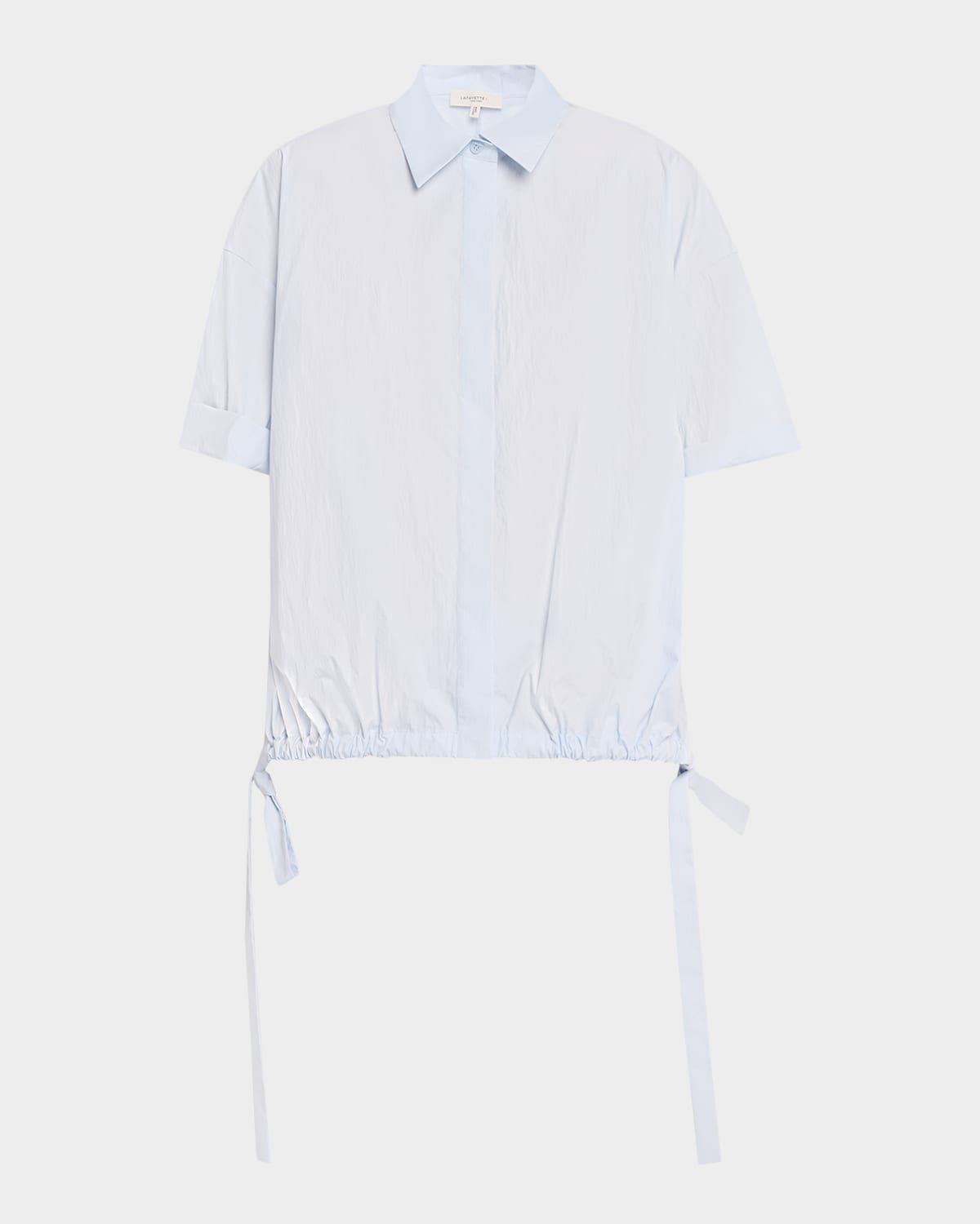 Travel Cotton Oversized High-Low Shirt