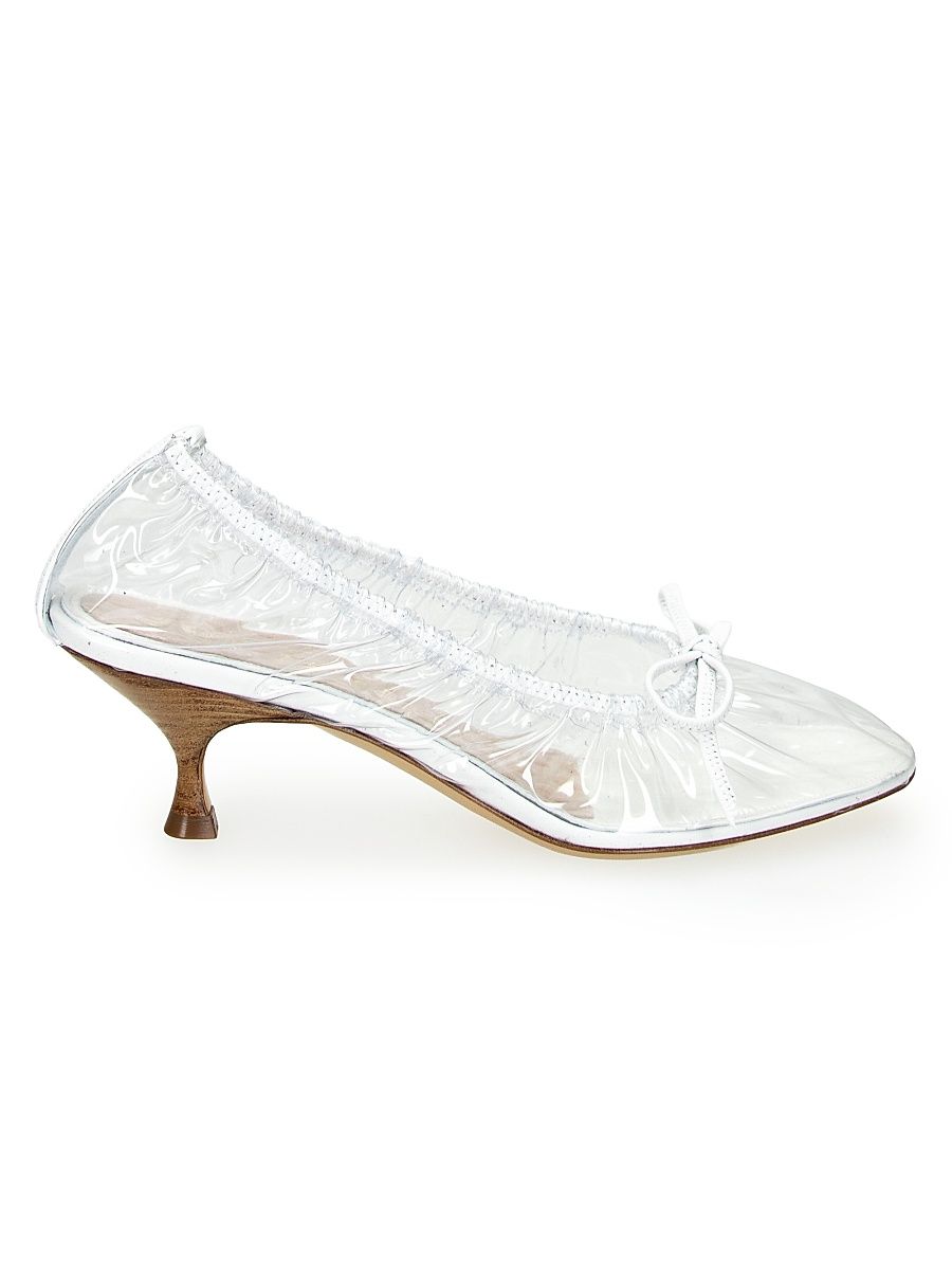 Women's Rain Check 30MM Transparent Pumps - Clear White - Size 11.5