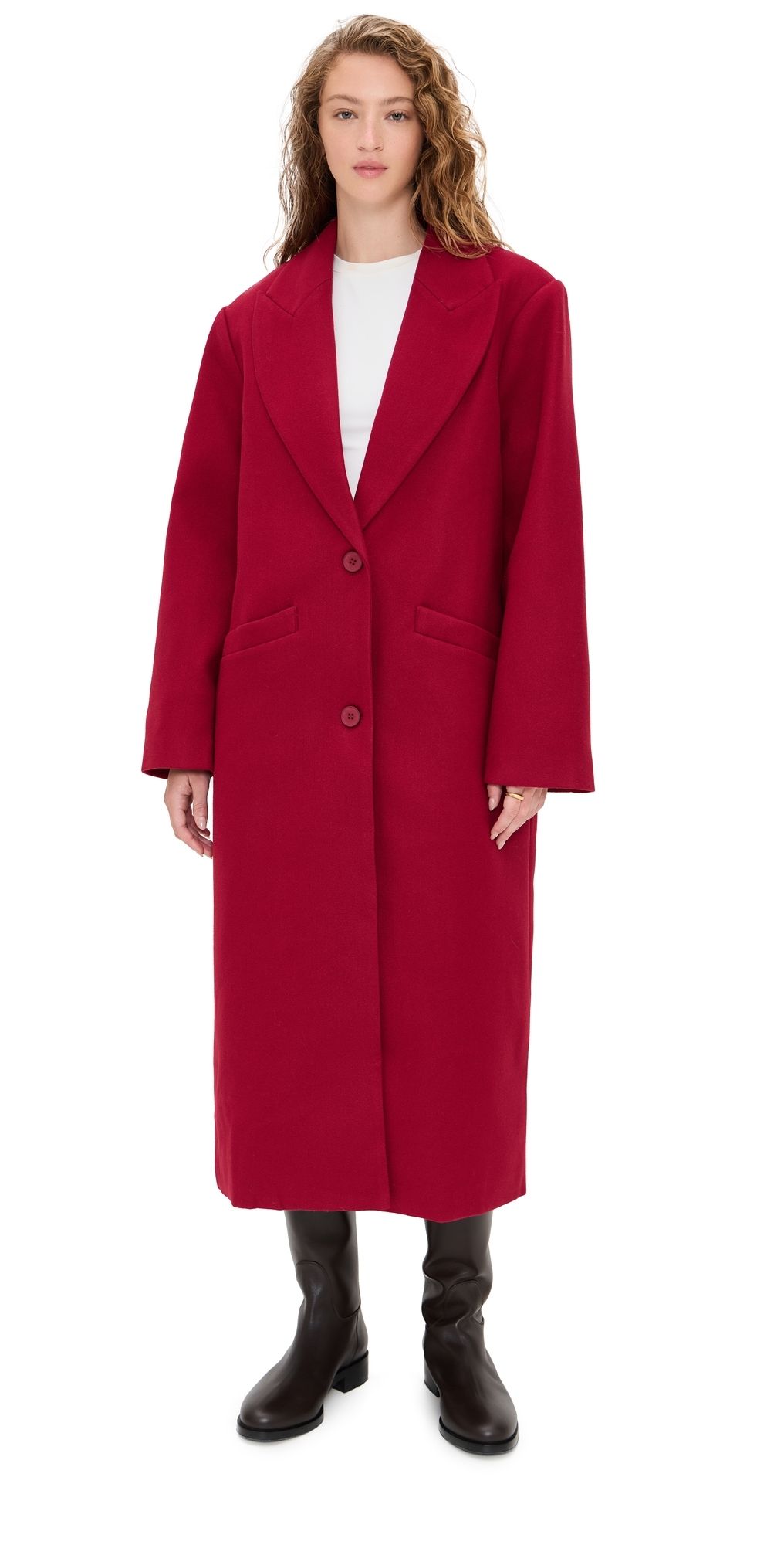 Lioness Olsen Coat Burgundy S