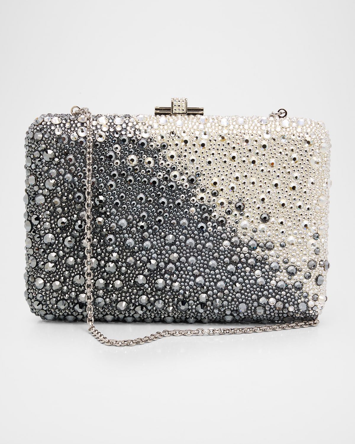 Slim Slide Ombre Crystal Clutch Bag