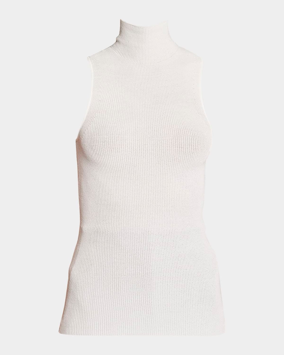 Matte Viscose Knit Ribbed Top