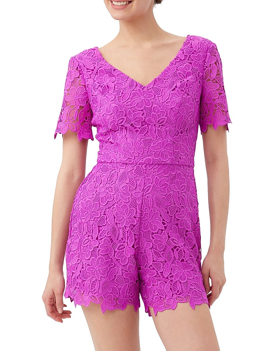 Women's Faraglioni Lace Romper - Violetta - Size 14