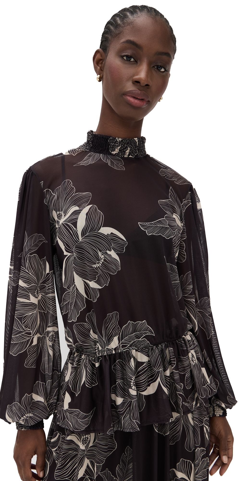 Dress To Floral Tunic Flora Print XS