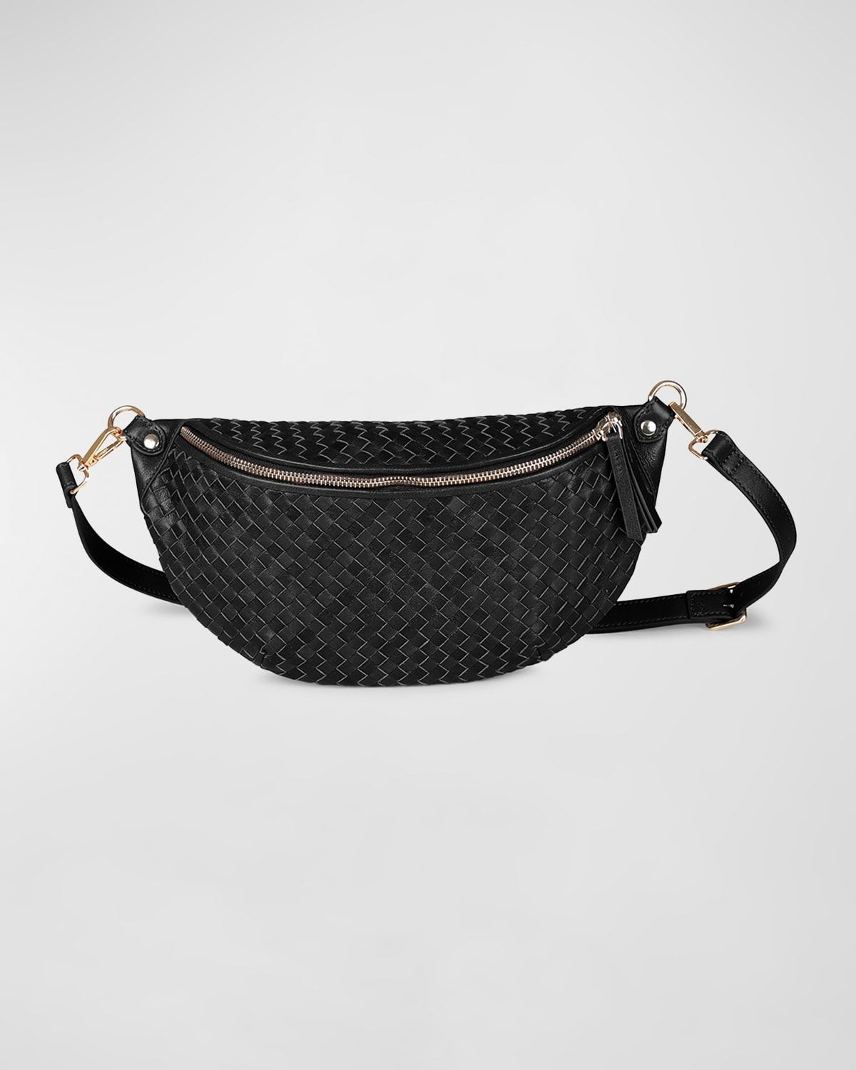 Alex Handwoven Leather Sling Crossbody Bag