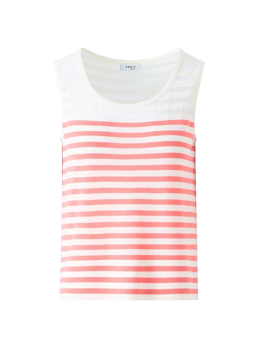 Women's Kodak Stripe Wool-Blend Tank - Cream Rose - Size 16