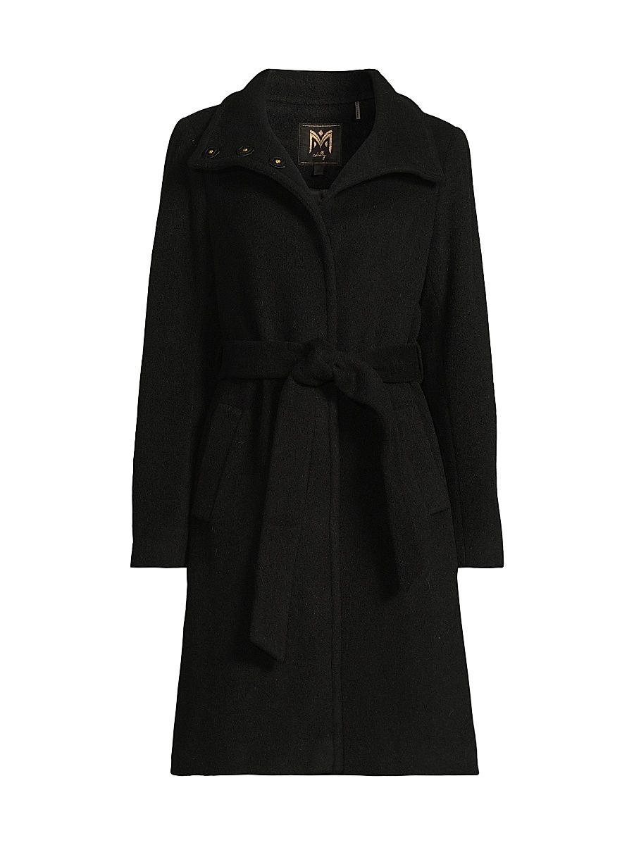 Women's SB Wool-Blend Coat - Black - Size Large