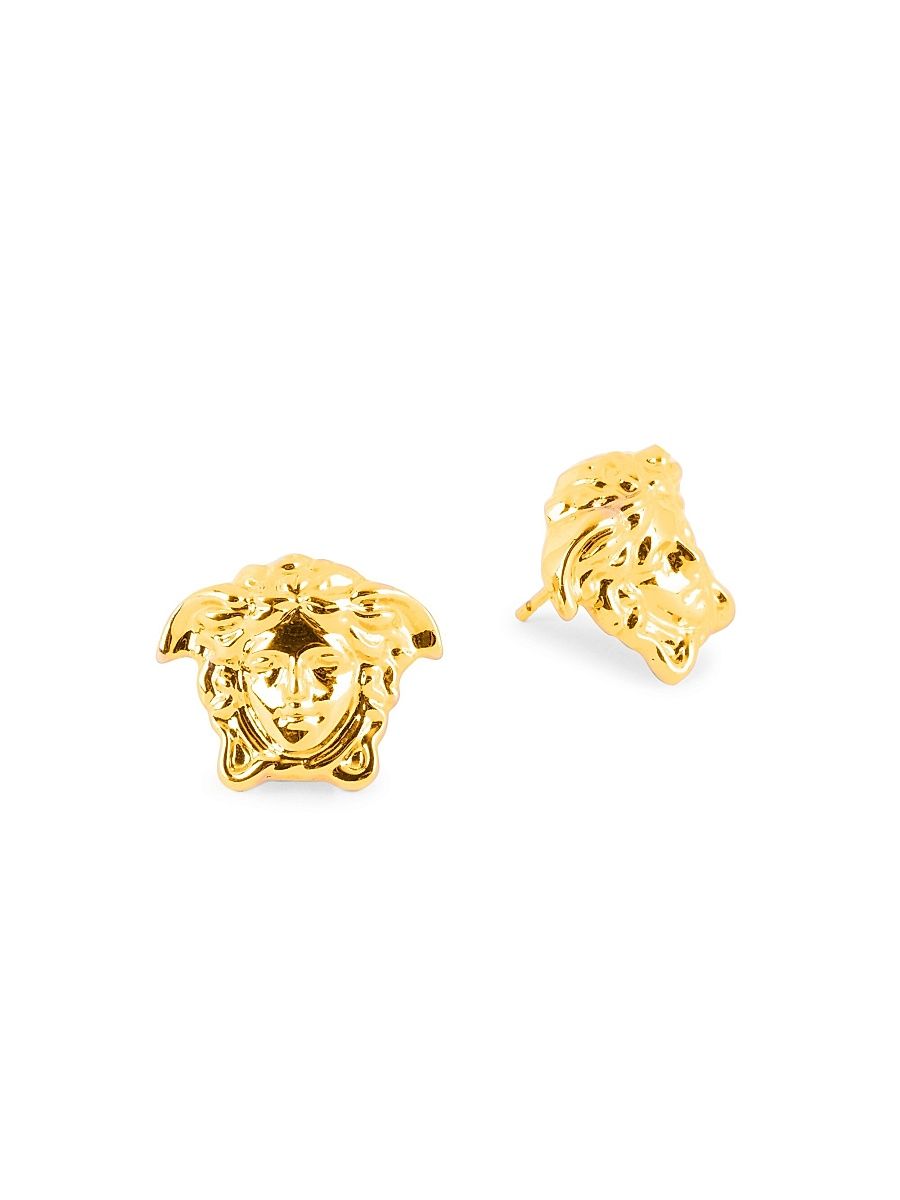 Women's Medusa Stud Earrings - Versace Gold
