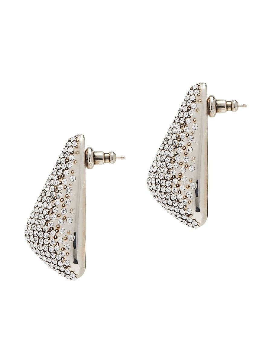 Women's Silvertone & Crystal Thorn Drop Earrings - Silver