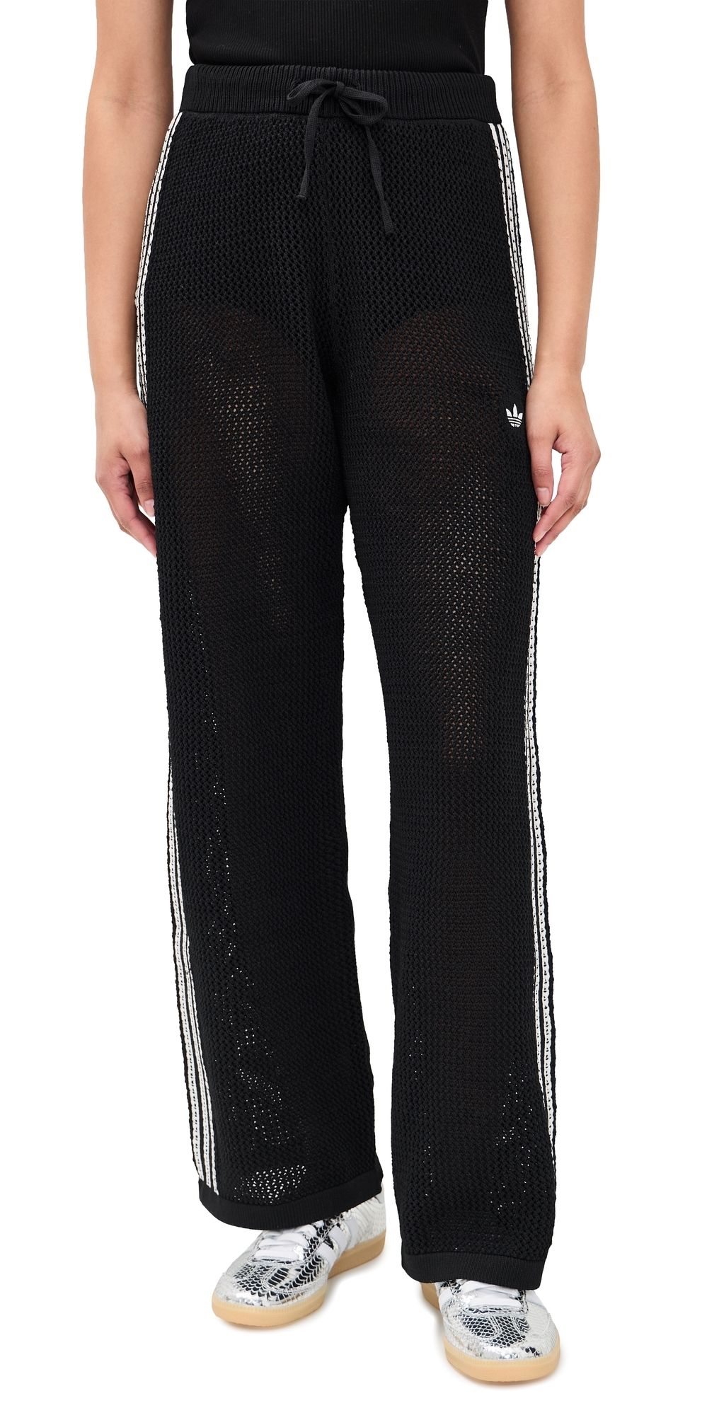 adidas Crochet Track Pants Black M