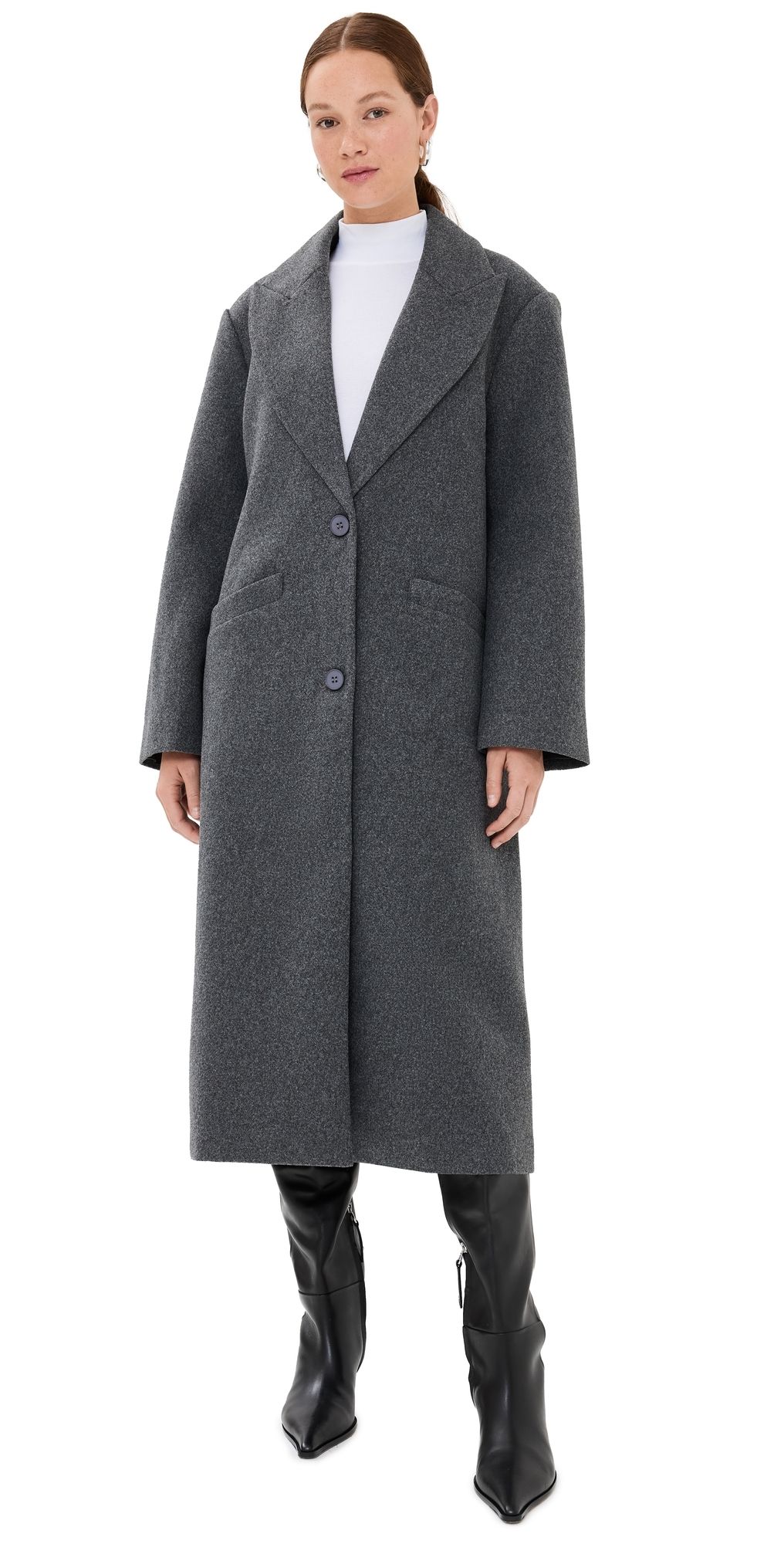 Lioness Olsen Coat Grey Marle XXXL