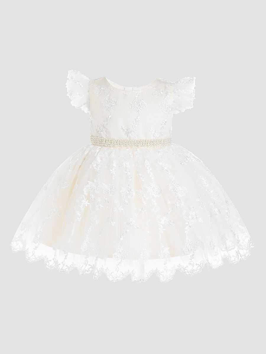 Baby Girl's Anavelle Dress - Ivory - Size 18 Months