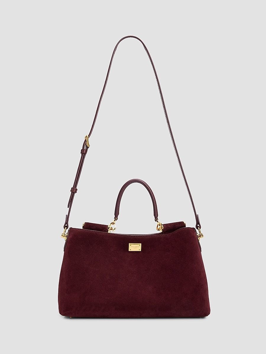 Women's Vittoria Suede Shoulder Bag - Bordeaux
