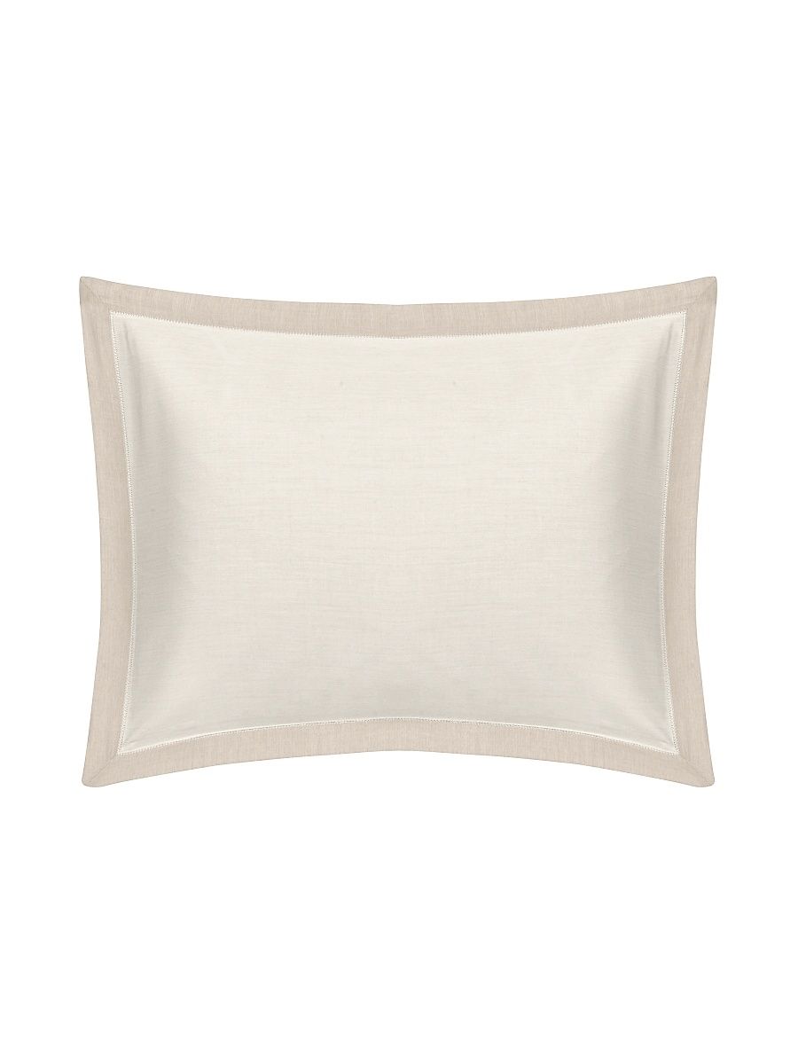 Celeste Cotton Euro Sham - Pearl - Size European