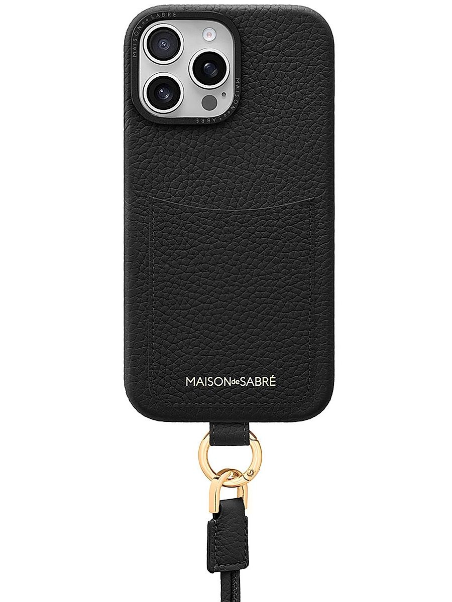 Sling Phone Case (iPhone 16 Pro Max) - Black Caviar