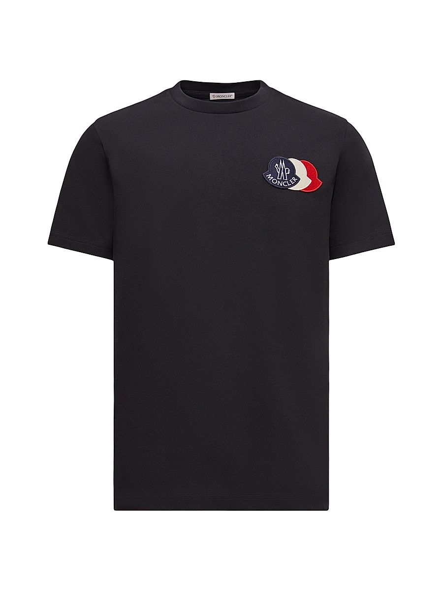 Men's Crew Neck T-Shirt in Cotton - Navy Blue - Size XL