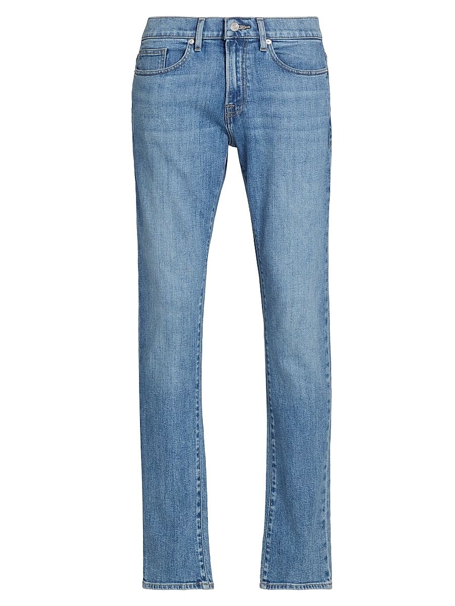 Men's L'Homme Cotton-Blend Slim-Fit Jeans - Titan - Size 38