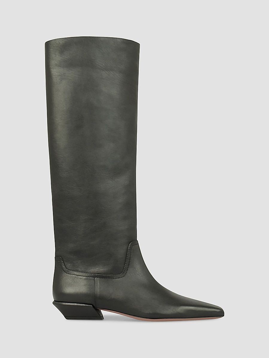 Women's Bettina 25MM Leather Boots - Black - Size 10.5