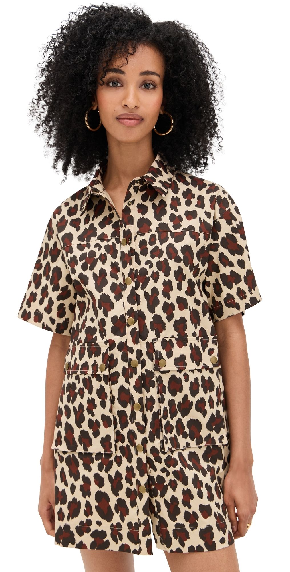 LE BOP Utility Dress Leopard L