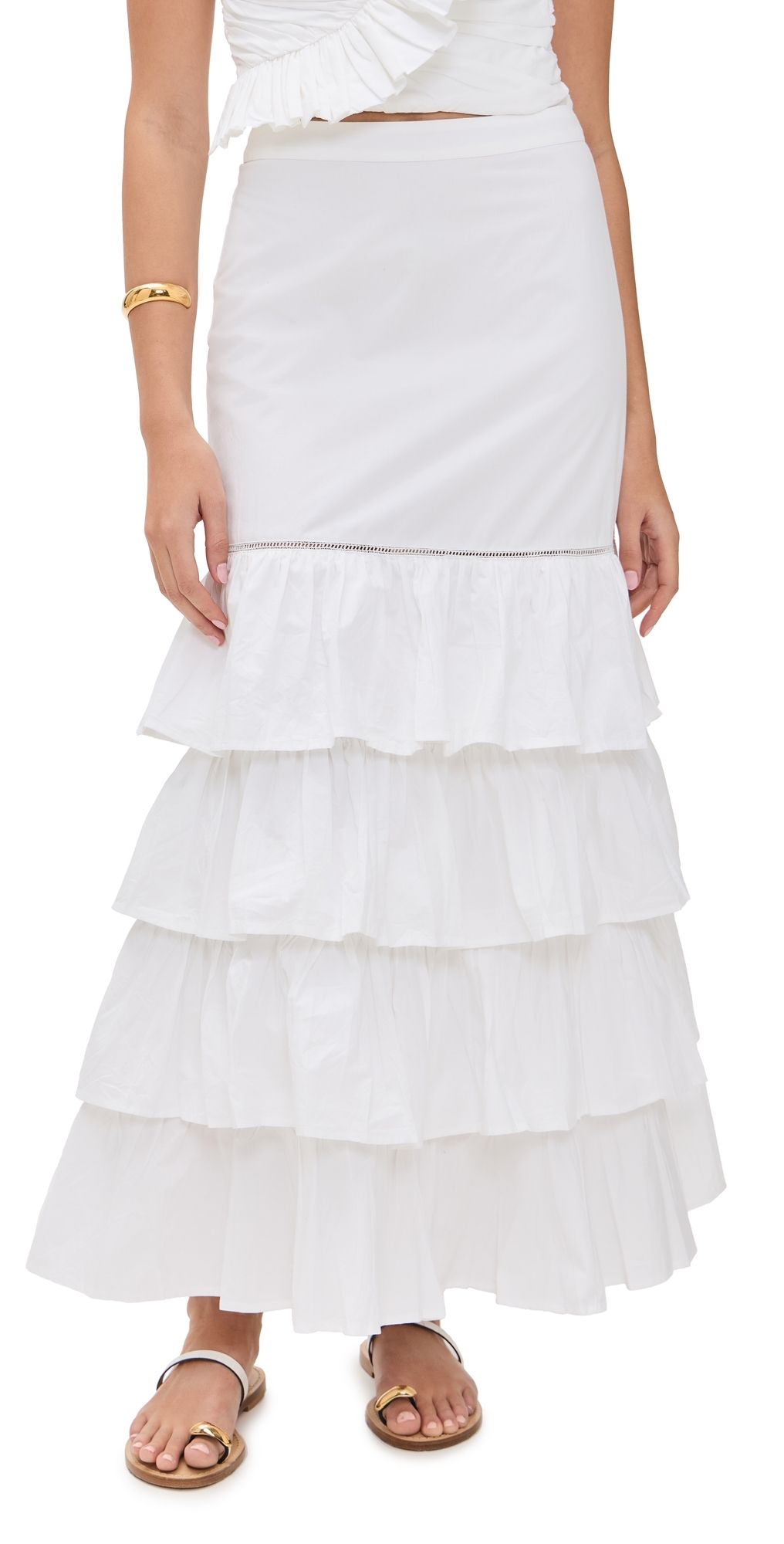 Ro's Garden Honduras Skirt White XL