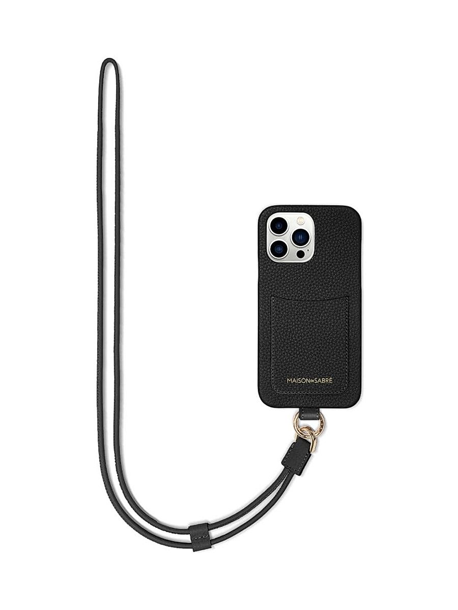 Sling Phone Case (iPhone 13 Pro) - Black Caviar