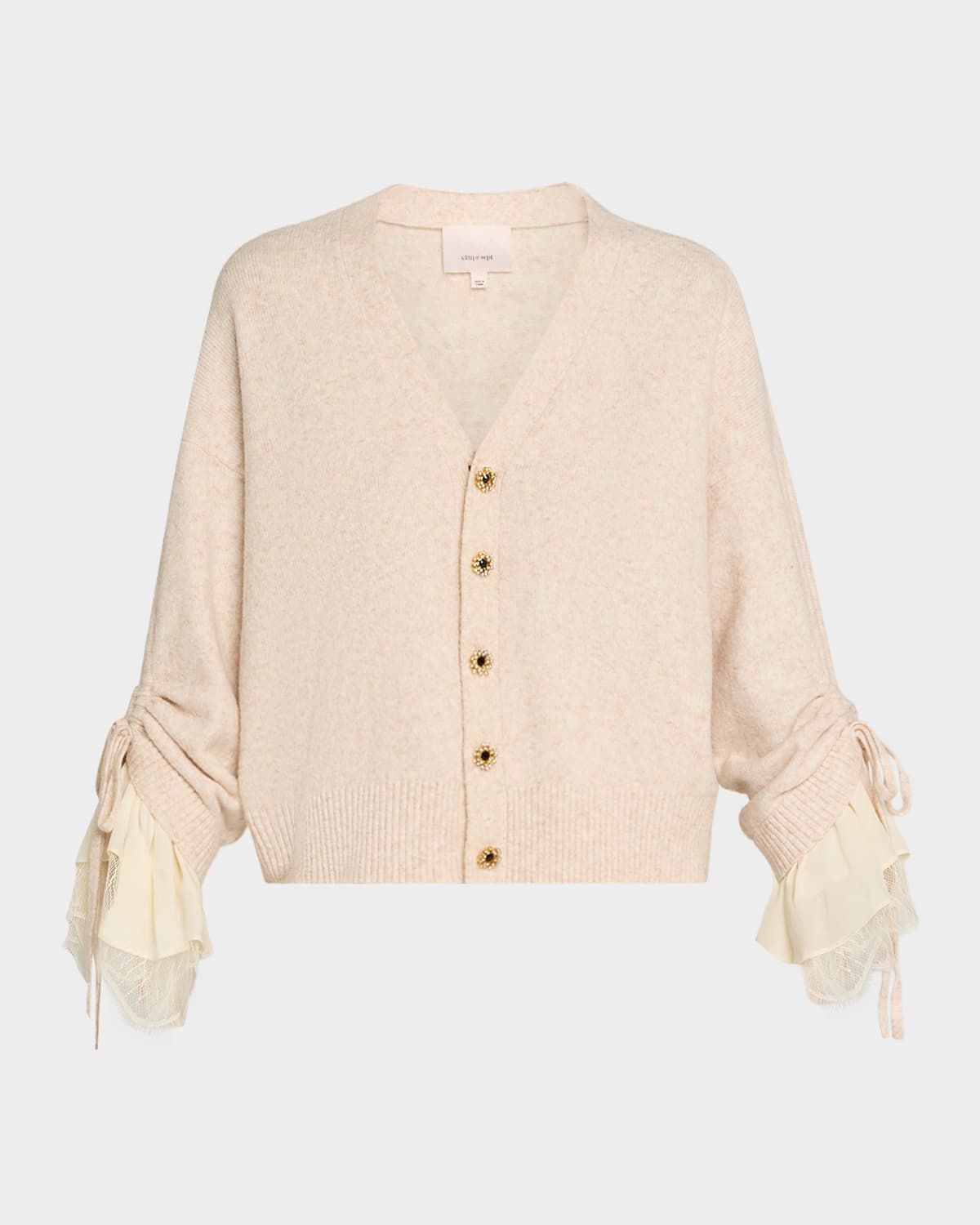 Atlas Layered-Cuff Cardigan