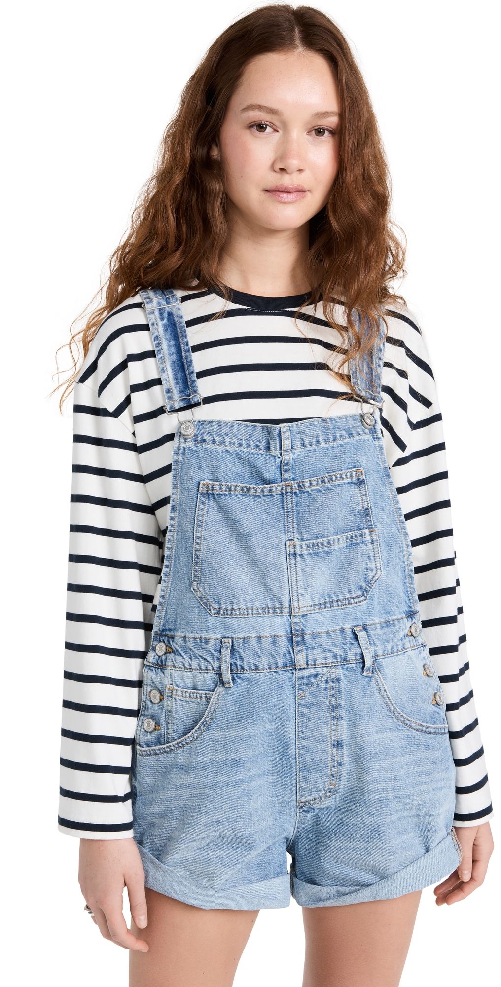 Free People Ziggy Shortalls Follow Your Heart XS