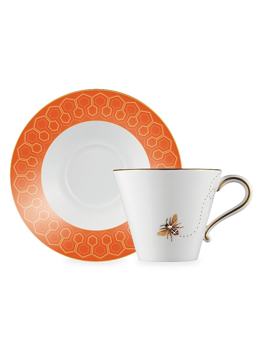 My Honeybee 2-Piece Tea Cup & Saucer Set