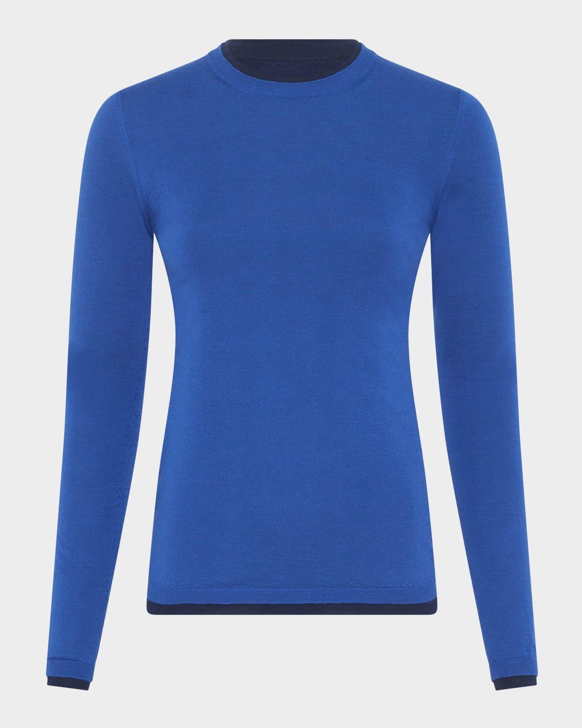 Leif Layered Cashmere Crewneck Sweater