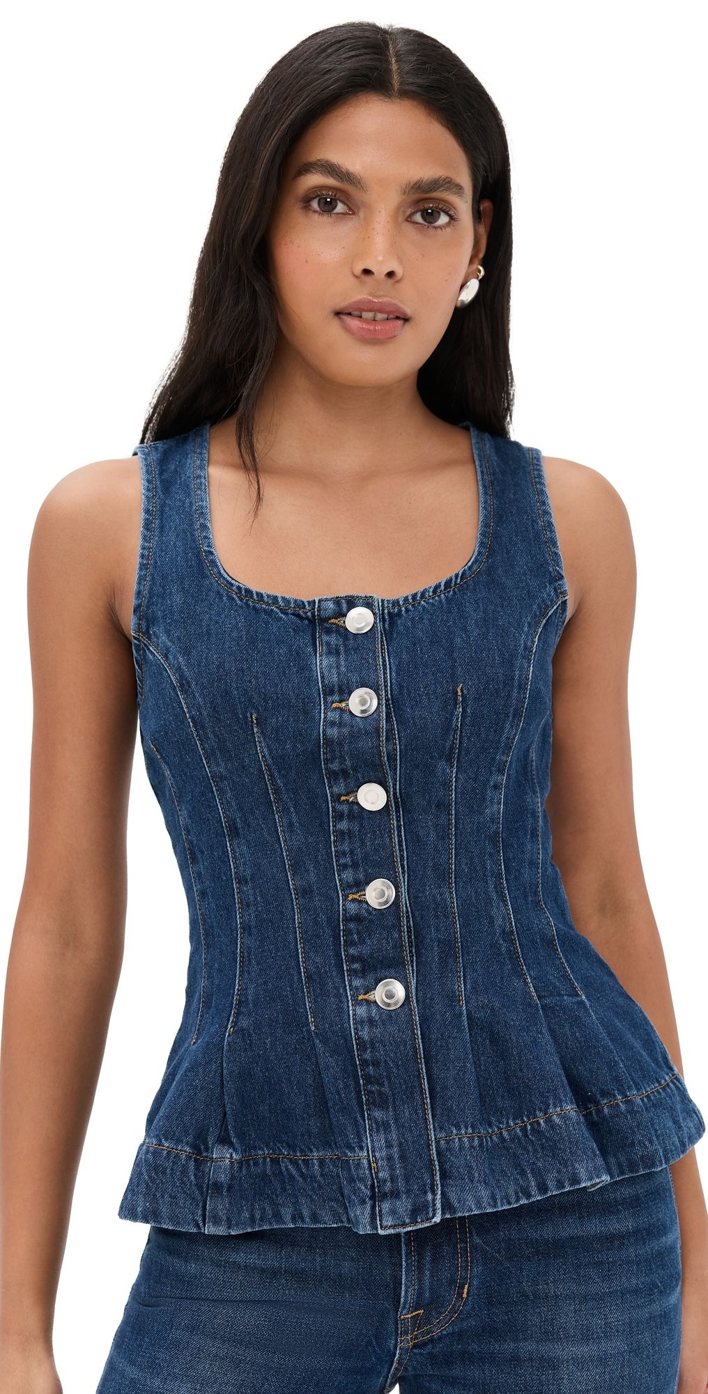 ALIGNE Valentina Denim Top Mid Blue 8