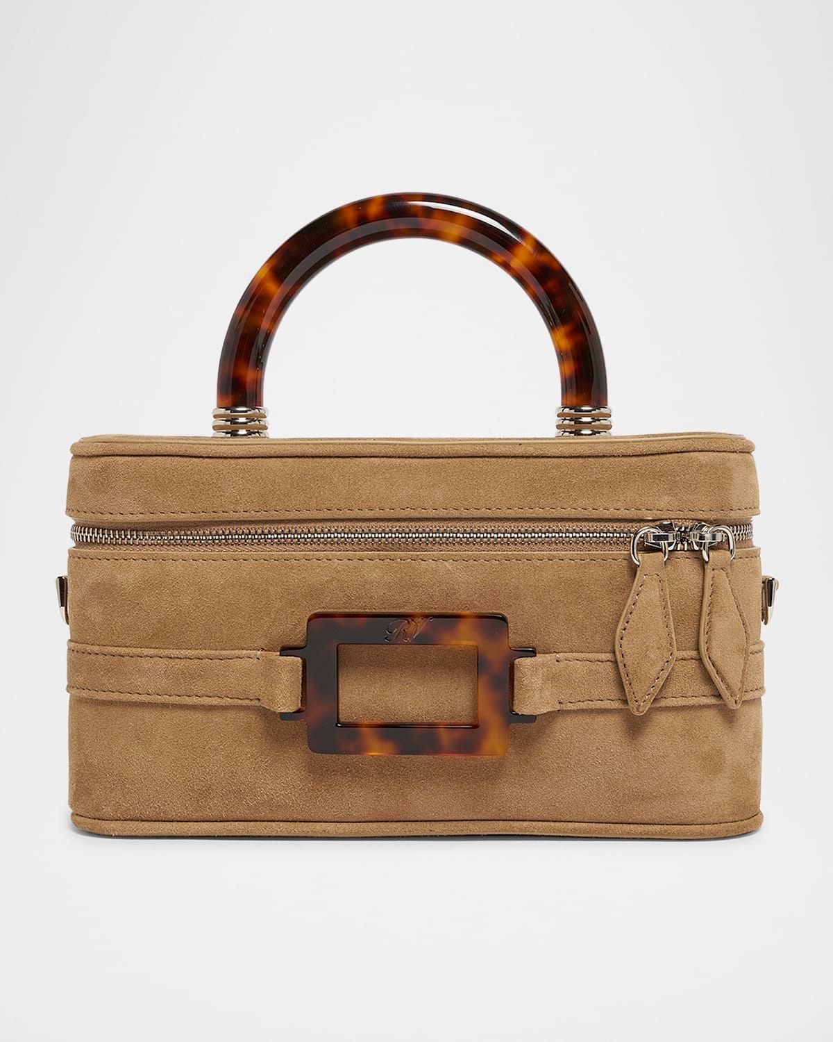 Belel Vivier Mini Suede Vanity Bag