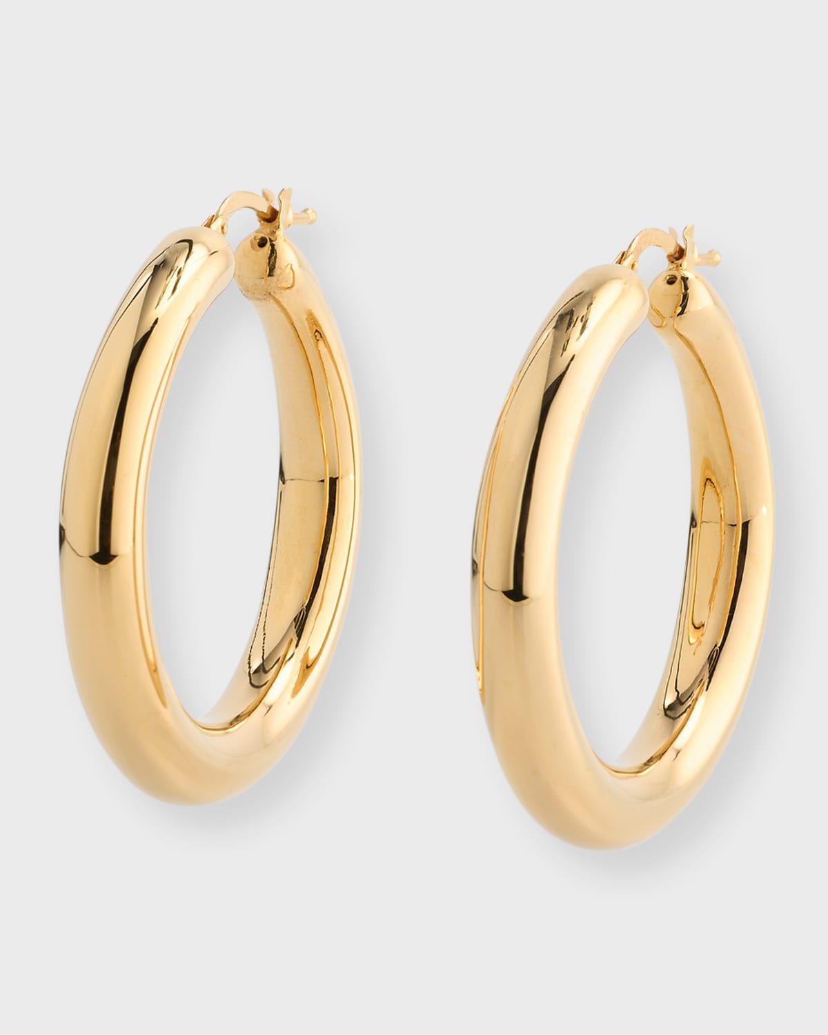 Golden Dreams 18K Yellow Gold Hoop Earrings