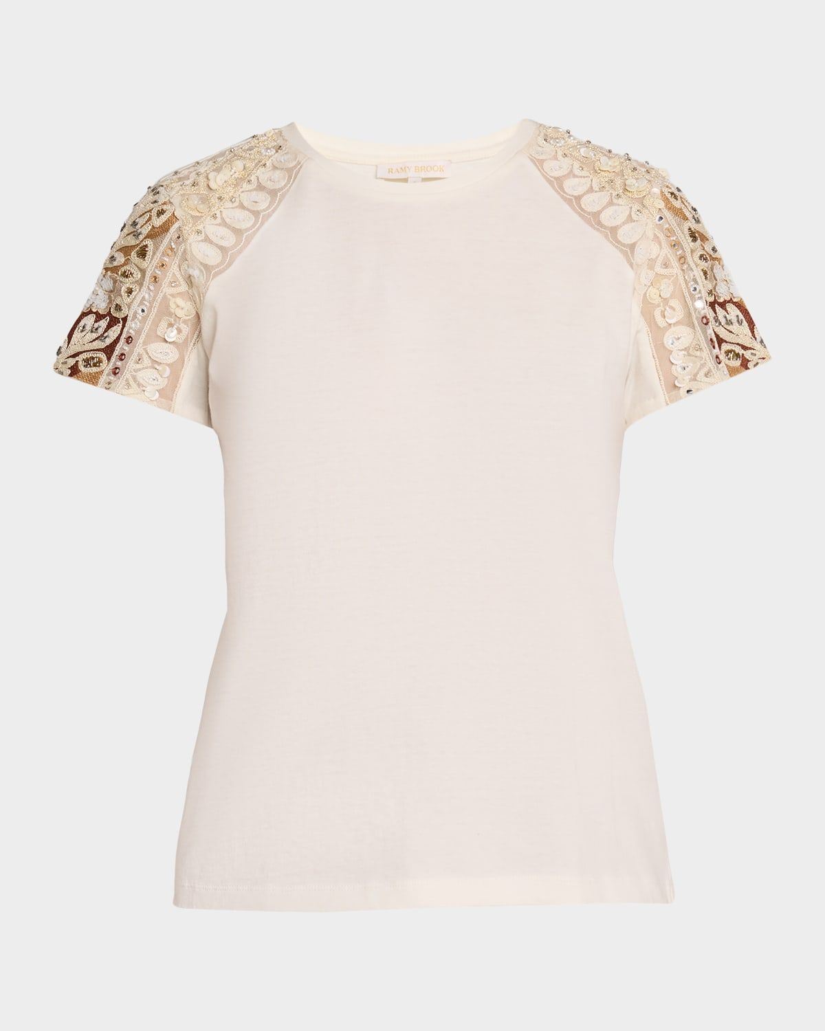 Tyler Embellished-Sleeve T-Shirt