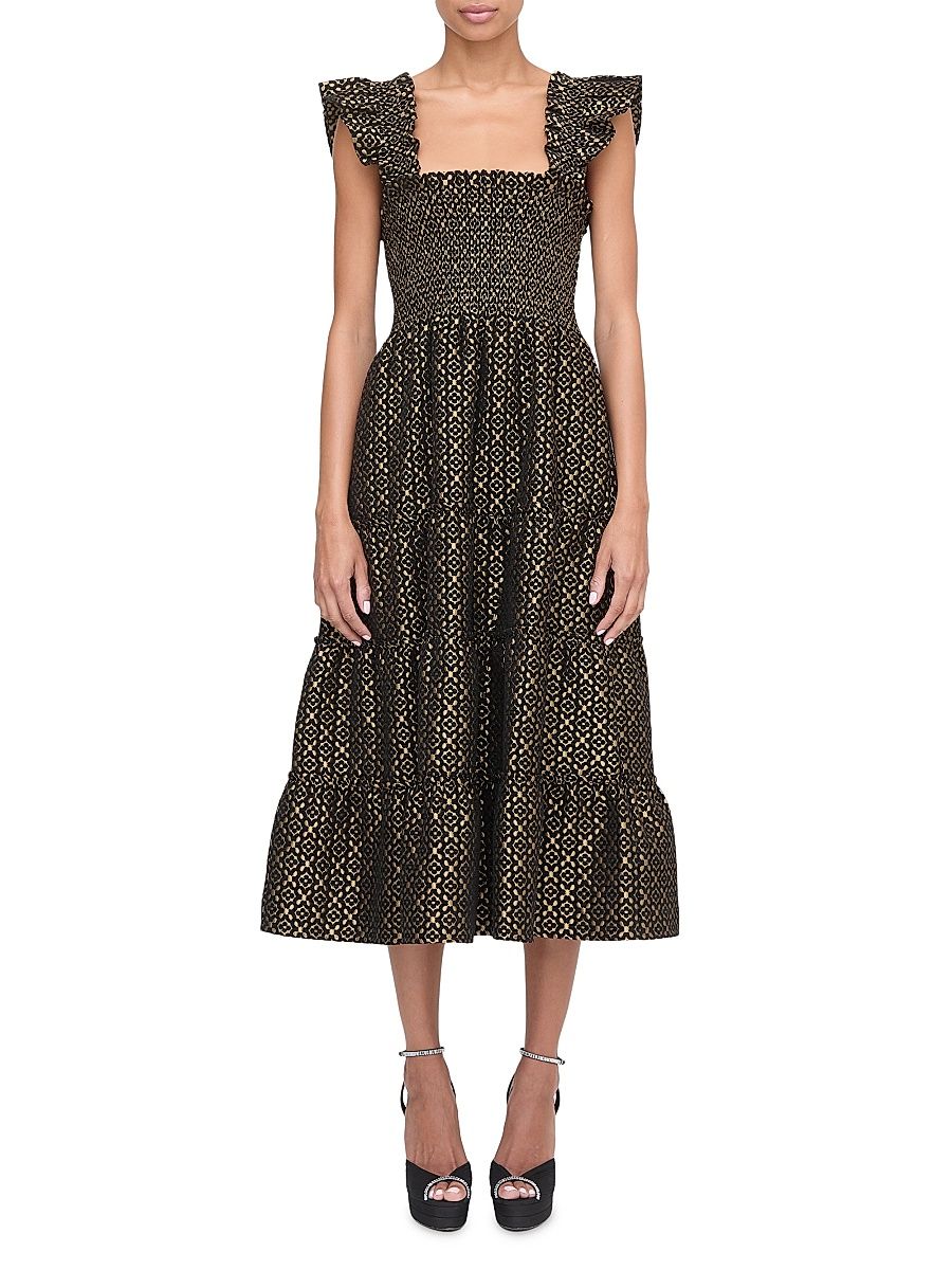 Women's The Ellie Nap Dress - Metallic Brocade - Size Medium