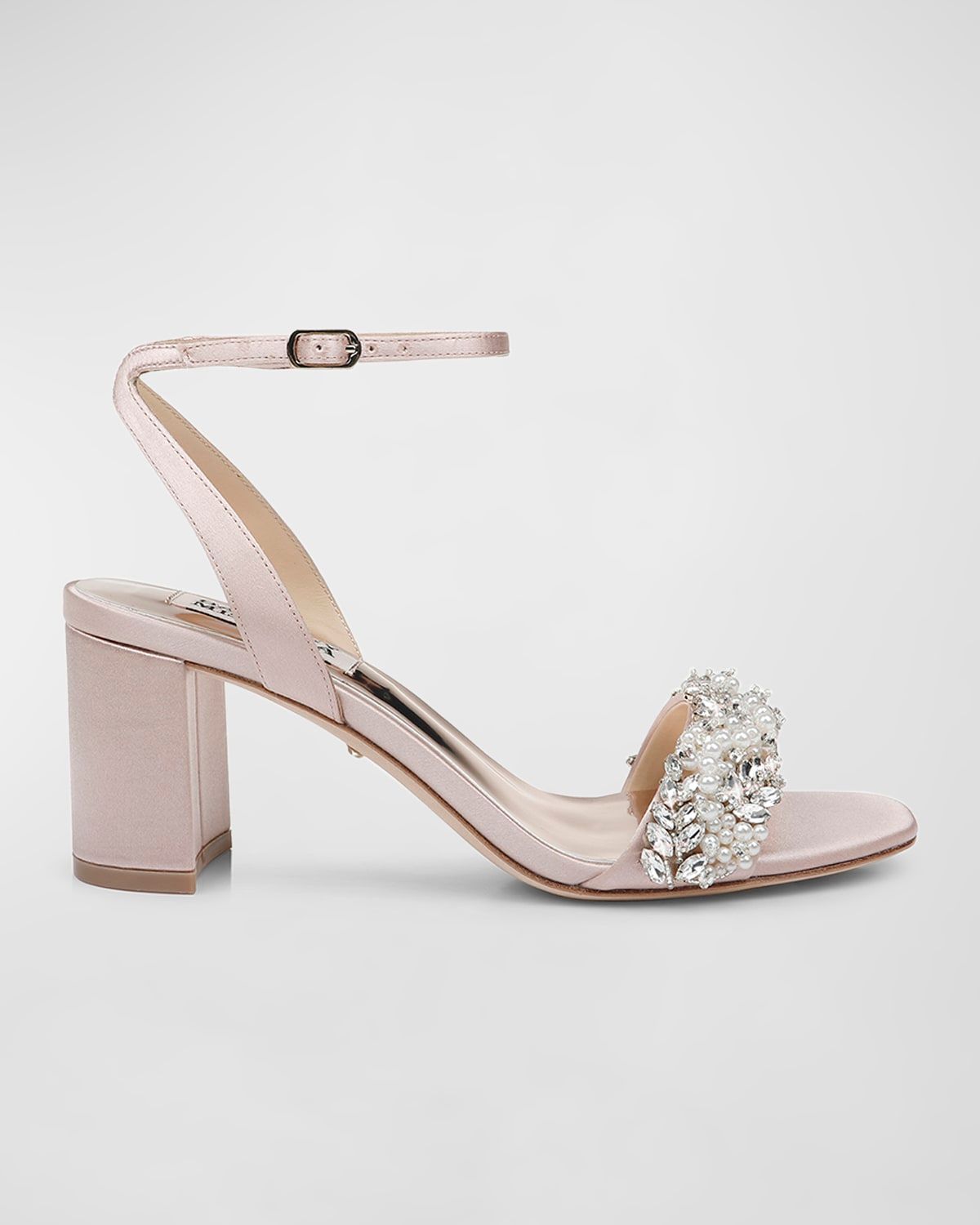 Clara Embellished Satin Cocktail Sandals