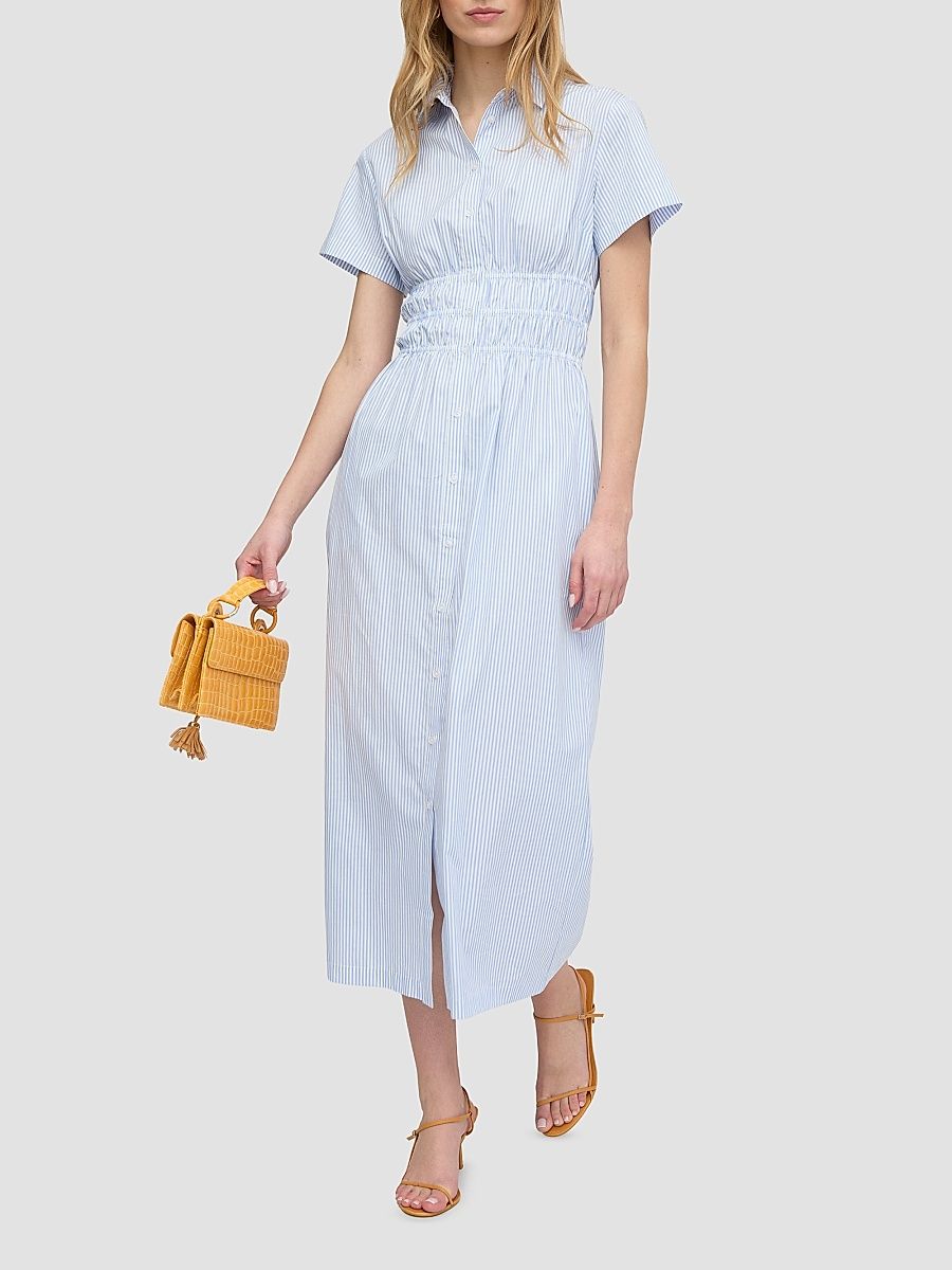 Women's The Jamie Nap Dress - Blue White Stripe - Size Large