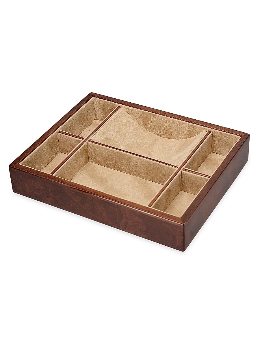 Tizo Burlwood Valet Tray - Brown