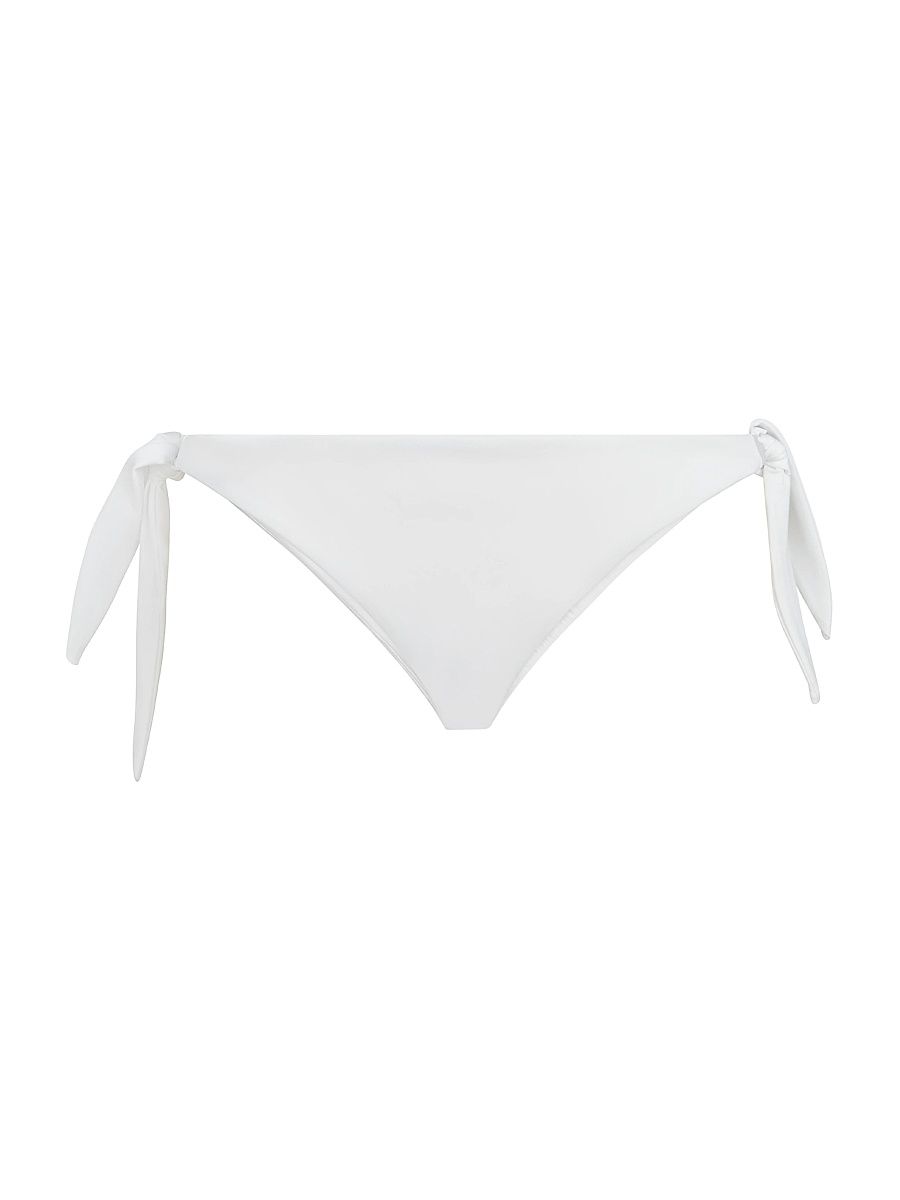 Women's Techno Jersey Bikini Bottoms with Monili - White - Size 14