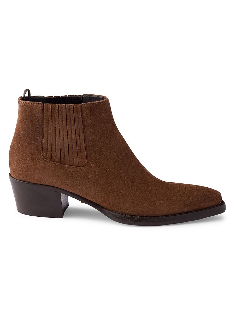Women's Suede Booties - Brown - Size 12
