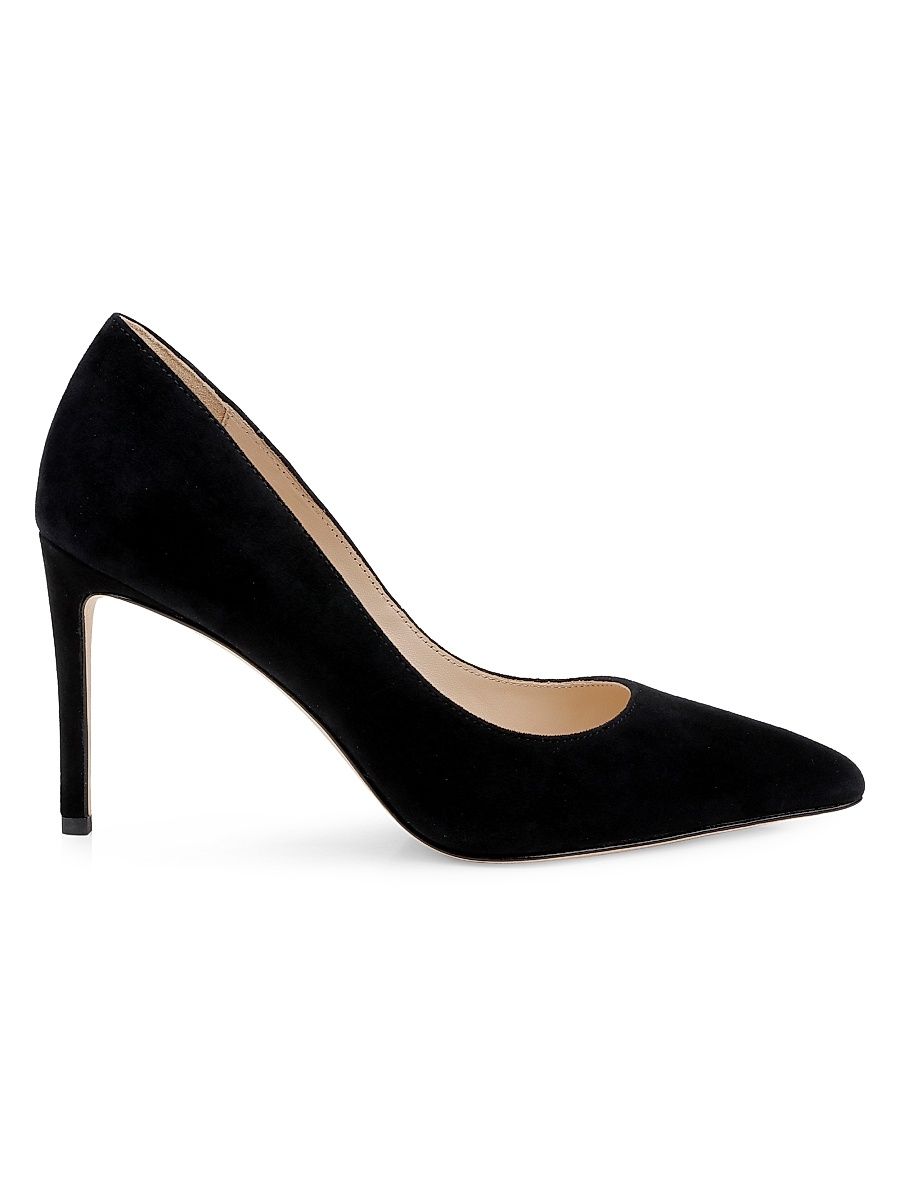 Women's Maelle 90MM Suede Pumps - Black Suede - Size 8